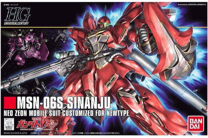 Bandai Msn-06s Sinanju Hguc 1/144 Gunpla Model Kit