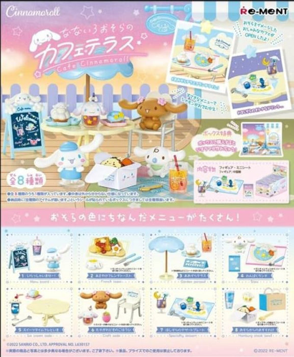 RE-MENT Cafe Cinnamoroll 8 Pièces Boîte Complète