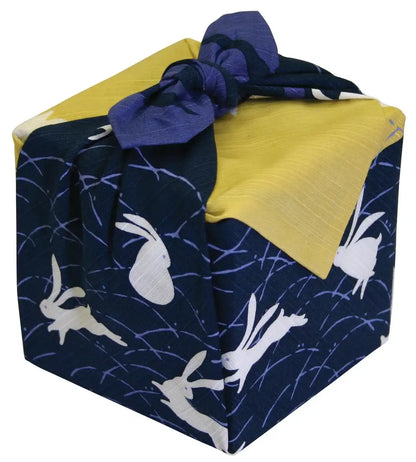 Maeda Dyeing Japan Flower Robe Furoshiki: Become A Moon-Viewing Rabbit- Japan Figure Store - #1 Bring To You The Best Japanese Goods