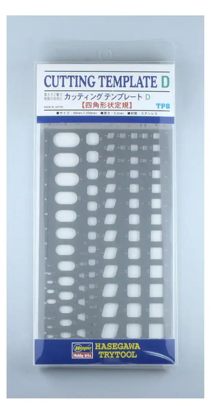 Hasegawa Try Tool Cutting Template D Square Ruler Plastic Model Tool Tp8- Japan Figure Store - #1 Bring To You The Best Japanese Goods