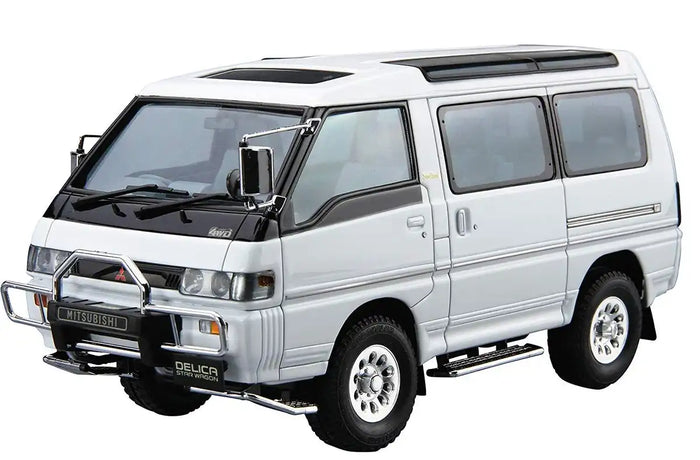 AOSHIMA 52334 The Model Car 27 Mitsubishi P35W Delica Star Wagon '91 1/24 Scale Kit- Japan Figure Store - #1 Bring To You The Best Japanese Goods