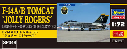 HASEGAWA Sp346 F-14A/B Tomcat Jolly Rogers 2 Aircraft Set 1/72 Scale Kit- Japan Figure Store - #1 Bring To You The Best Japanese Goods