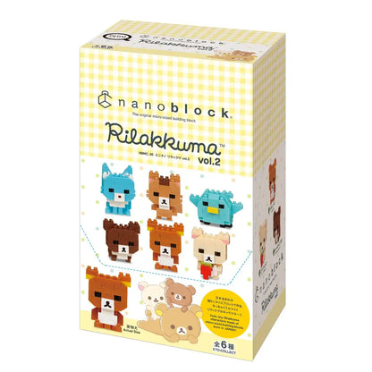 Nanoblock Mini Nano Rilakkuma Vol.2 (Box) Nbmc_36S 1Box = 6 Pieces, 6 Types In Total- Japan Figure Store - #1 Bring To You The Best Japanese Goods