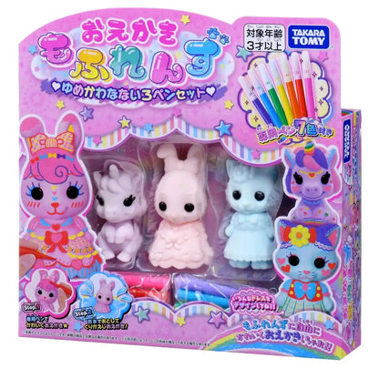 Takara Tomy Drawing Moflens Seven Colors Pen Set - Creative Art Supplies- Japan Figure Store - #1 Bring To You The Best Japanese Goods