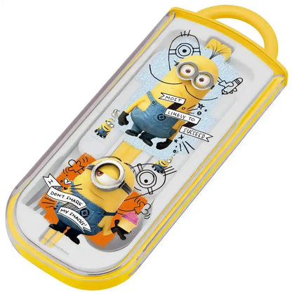 Skater Minions Trio Set - Sliding Chopsticks Spoon Fork - Despicable Me 17 Tcs1Am- Japan Figure Store - #1 Bring To You The Best Japanese Goods