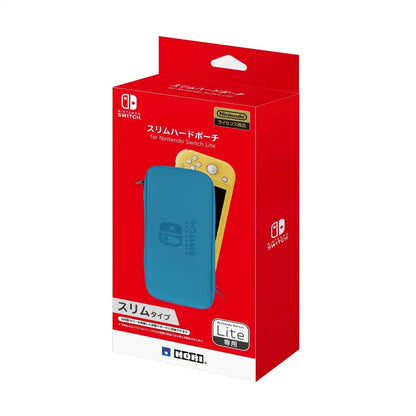 HORI Slim Hard Pouch For Nintendo Switch Lite Blue- Japan Figure Store - #1 Bring To You The Best Japanese Goods