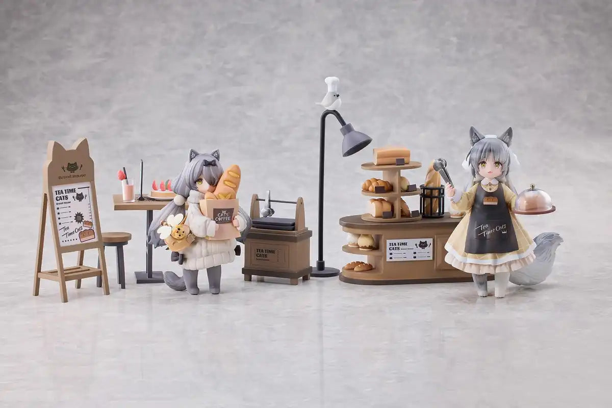 Within Limits Tea Time Cats British Shorthair Dragon Li Meow Town Ribose Tea- Japan Figure Store - #1 Bring To You The Best Japanese Goods
