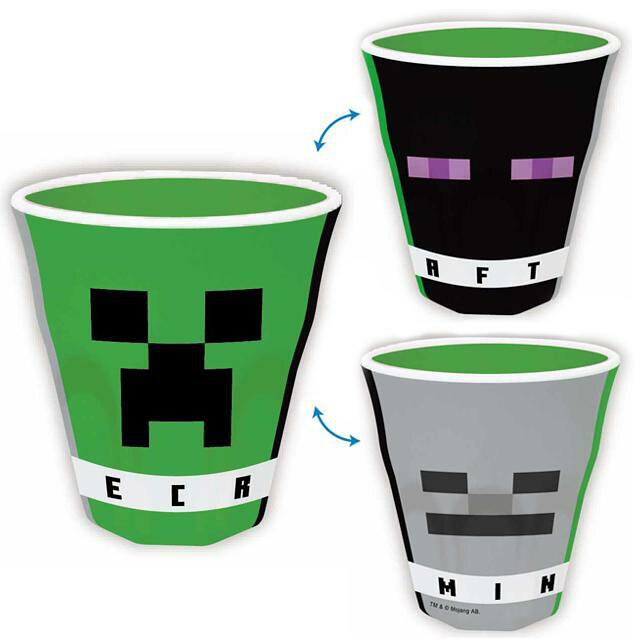 K Company Minecraft Mélamine Tasse Visage Vert 270Ml Japon 