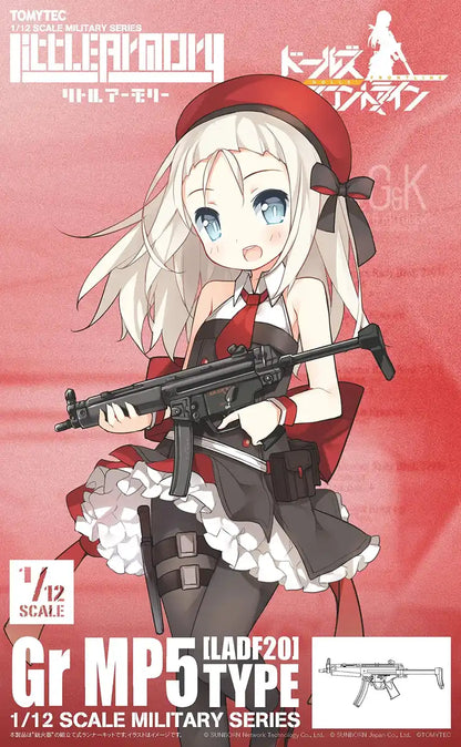 TOMYTEC Military Series 1/12 Little Armory Ladf20 Dolls' Frontline Gr Mp5 Type Plastic Model- Japan Figure Store - #1 Bring To You The Best Japanese Goods