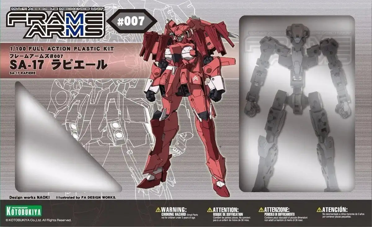 Kotobukiya Frame Arms #007 Sa-17 Rapiere 1/100 Plastic Model Kit- Japan Figure Store - #1 Bring To You The Best Japanese Goods