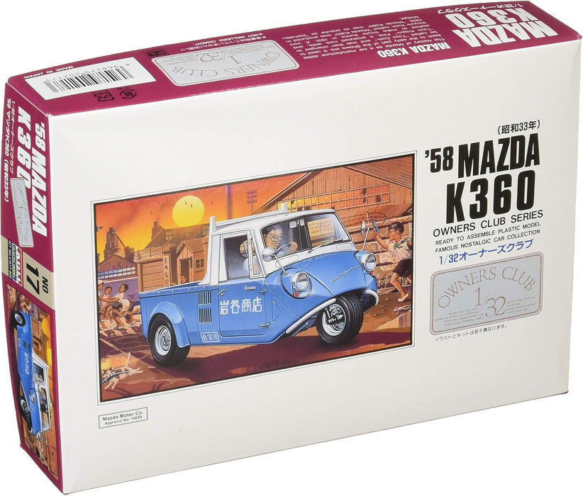 ARII Owners Club 1/32 17 1958 Mazda K360 1/32 Scale Kit Microace
Japan Figure Store
