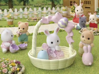 Epoch Sylvanian Families White Rabbit's Easter Set Seasonal Toy Dollhouse for Ages 3+- Japan Figure Store - #1 Bring To You The Best Japanese Goods
