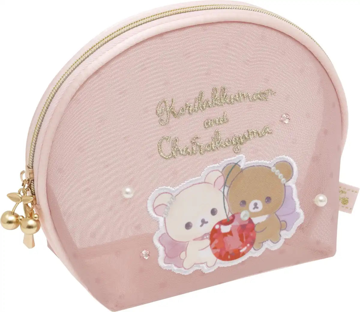 San-X Rilakkuma Jewel Cherry Pouch Korikogu Ca29201 Handy Storage Accessory- Japan Figure Store - #1 Bring To You The Best Japanese Goods
