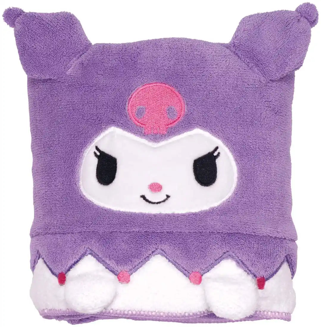 Skater Quick Drying Absorbent Bath Towel Kuromi Sanrio Design 60cm x 120cm- Japan Figure Store - #1 Bring To You The Best Japanese Goods