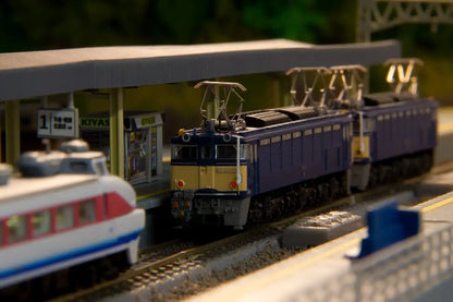 Rokuhan Z Gauge Ef63 Tertiary Type Japan Blue Double Set T038-3 Model Train Loco- Japan Figure Store - #1 Bring To You The Best Japanese Goods