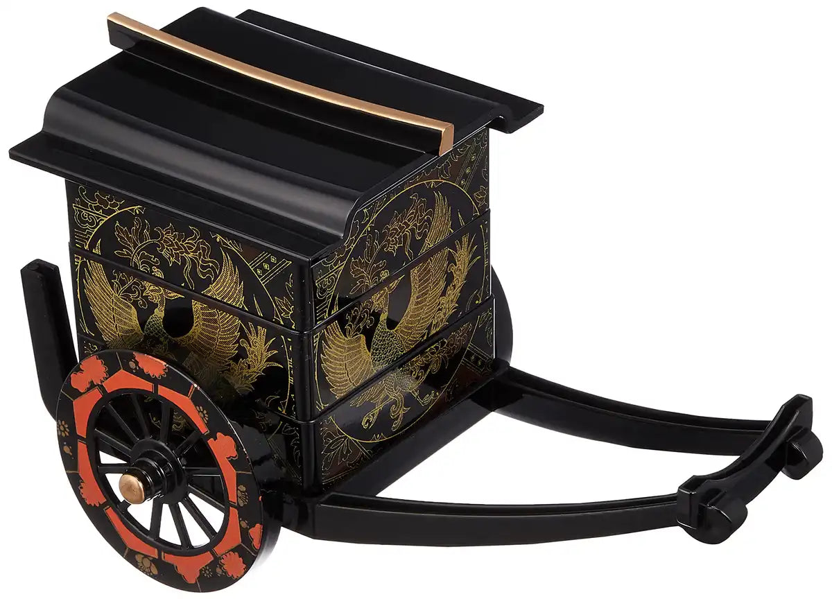 Nakatani Brothers Firm Yamanaka Japanese Lacquerware Goshoguruma Accessory Case Black Phoenix 33-3210- Japan Figure Store - #1 Bring To You The Best Japanese Goods