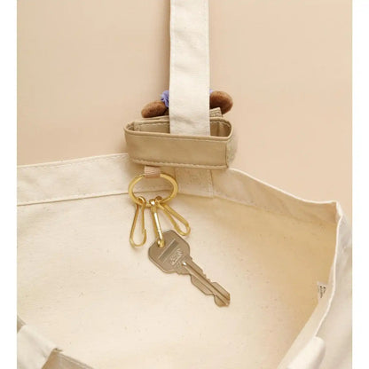 San-X Rilakkuma Chiiroikoguma Plush Keychain - Compact Soft Toy AB19702- Japan Figure Store - #1 Bring To You The Best Japanese Goods