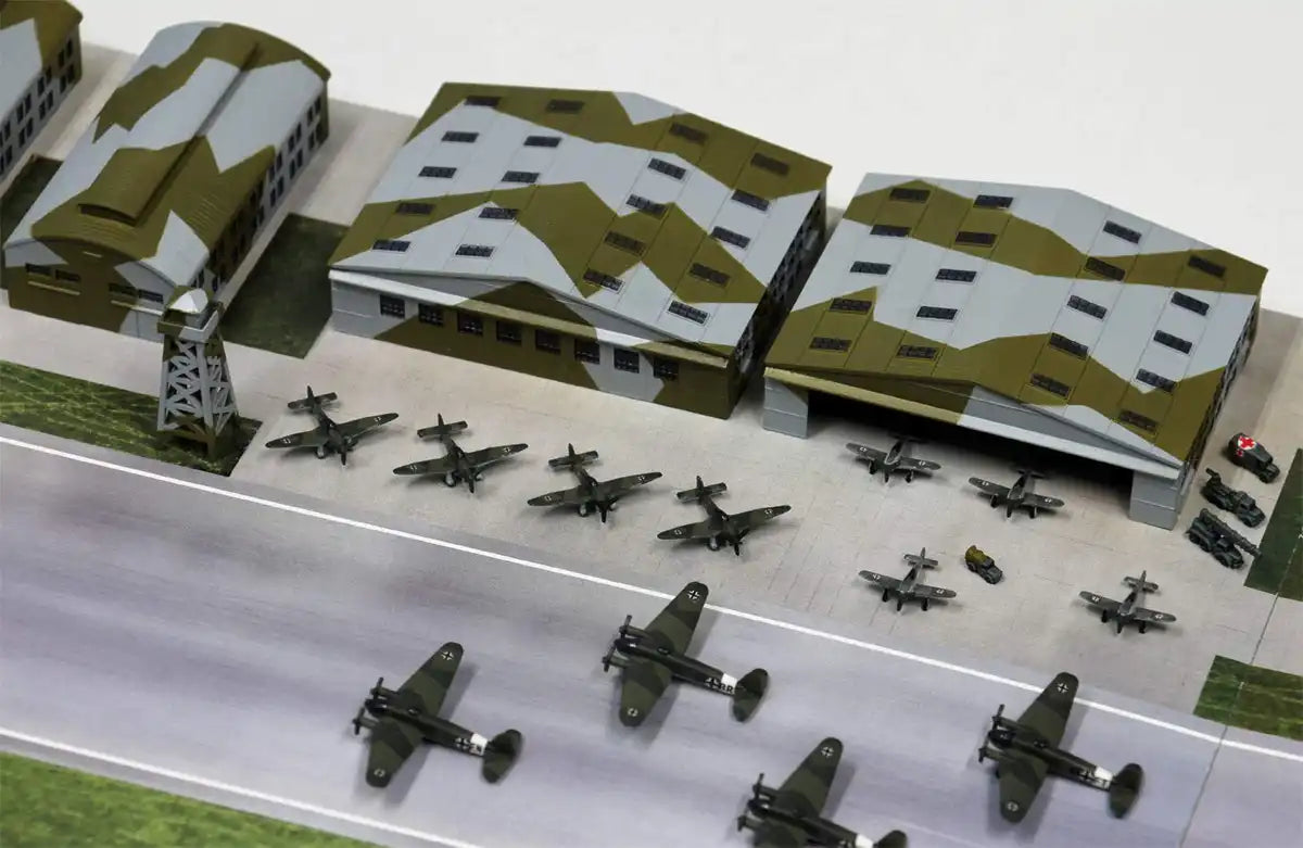 Pit Road WwII Luftwaffe Air Base 1/700 Japanese Military Model Plastic Scale Ship- Japan Figure Store - #1 Bring To You The Best Japanese Goods