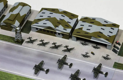 Pit Road WwII Luftwaffe Air Base 1/700 Japanese Military Model Plastic Scale Ship- Japan Figure Store - #1 Bring To You The Best Japanese Goods