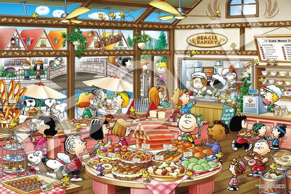 Epoch 22-506 Peanuts Beagle Bakery Jigsaw Puzzle 50x75cm w/Glue Spatula & Score Ticket- Japan Figure Store - #1 Bring To You The Best Japanese Goods