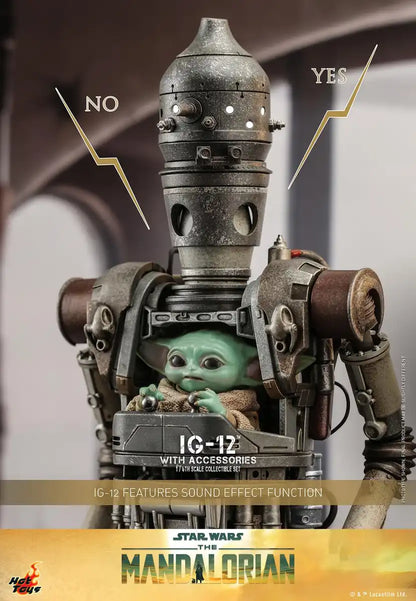 Hot Toys TV Masterpiece The Mandalorian IG-12 1/6 Scale Figure Set