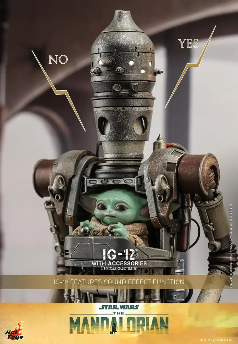 Hot Toys TV Masterpiece The Mandalorian IG-12 1/6 Scale Figure Set