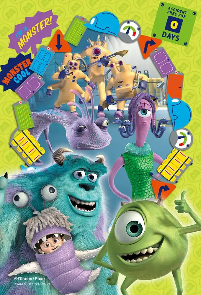 70 Piece Jigsaw Puzzle Disney Happiness Frame -Monsters- [Prism Art Petit] (10X14.7Cm)- Japan Figure Store - #1 Bring To You The Best Japanese Goods
