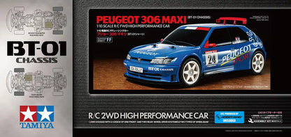Tamiya 1/10 Electric RC Car Peugeot 306 Maxi BT-01 Chassis 58746