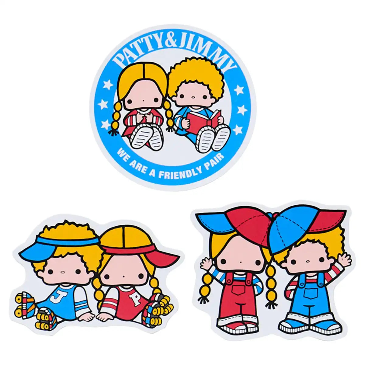 Sanrio Lot d'autocollants Patty &amp; Jimmy Lookbooks pour enfants de 3 ans et plus 220591