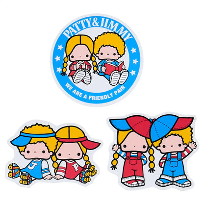 Sanrio Lot d'autocollants Patty &amp; Jimmy Lookbooks pour enfants de 3 ans et plus 220591