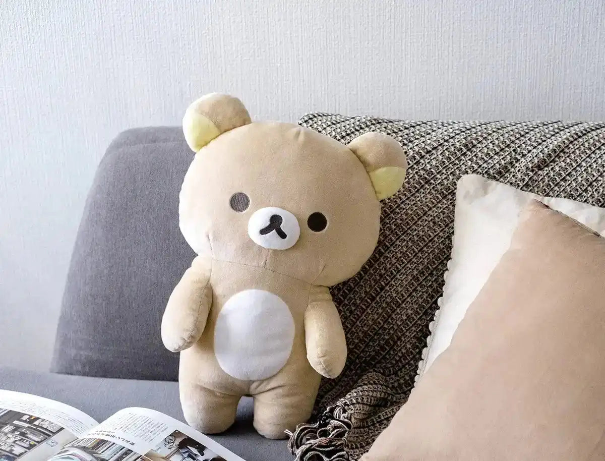 San-X Mo05601 Rilakkuma Relax Together Cushion - Cozy Comfort for Fans- Japan Figure Store - #1 Bring To You The Best Japanese Goods