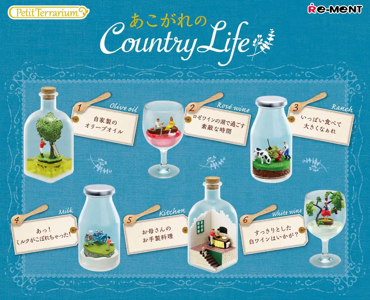 RE-MENT Longing For The Country Life 1 Box 6 Pcs Complete Set- Japan Figure Store - #1 Bring To You The Best Japanese Goods