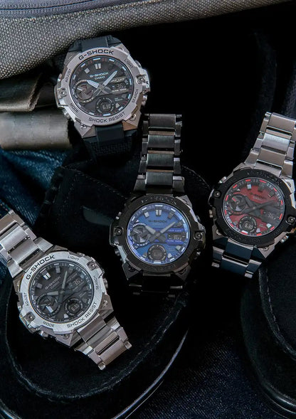 G-Shock G-Steel Men's Silver Watch Gst-B400D-1Ajf with Smartphone Link Carbon Core Guard- Japan Figure Store - #1 Bring To You The Best Japanese Goods