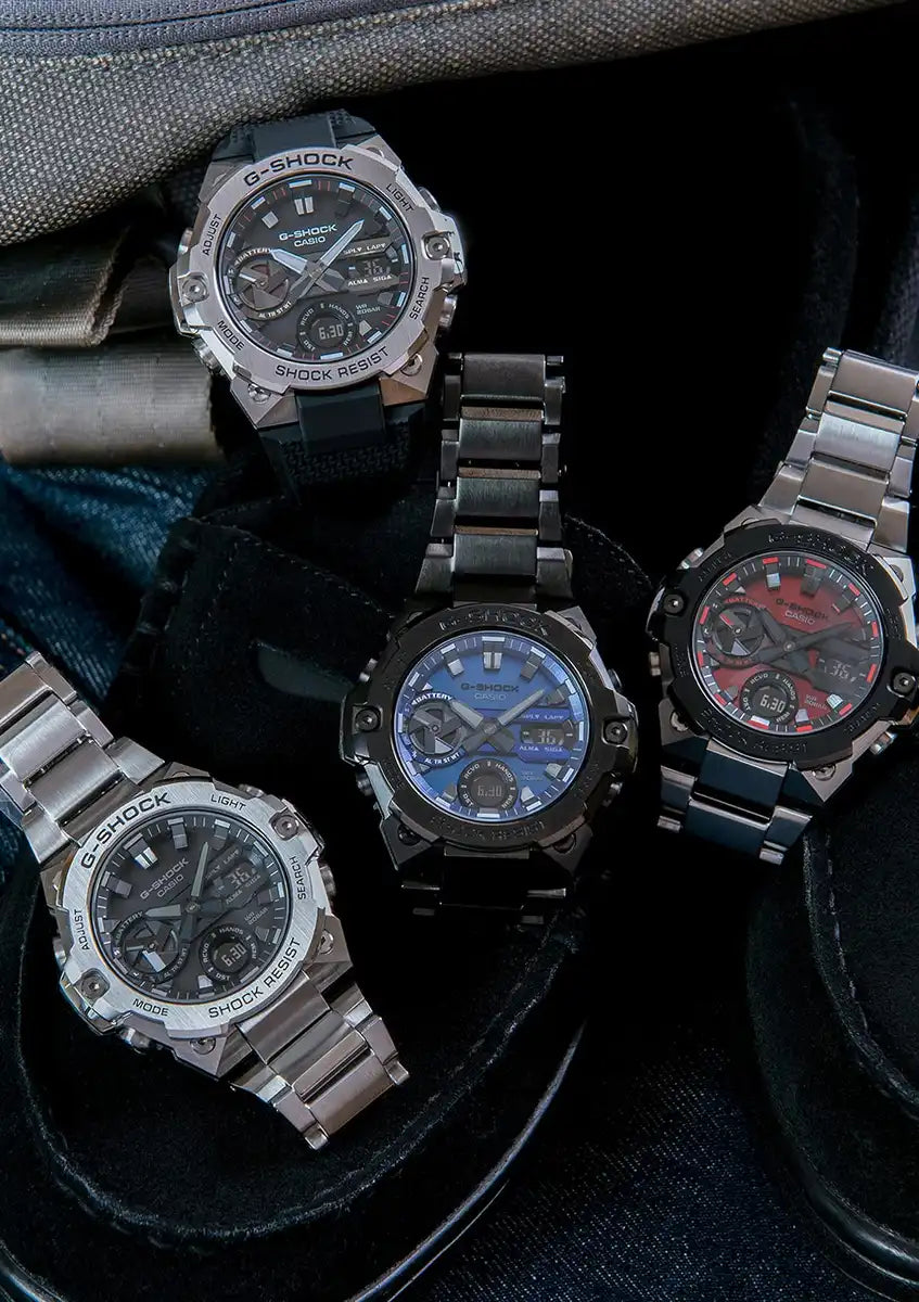 G-Shock G-Steel Men's Silver Watch Gst-B400D-1Ajf with Smartphone Link Carbon Core Guard- Japan Figure Store - #1 Bring To You The Best Japanese Goods