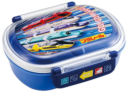 Skater Kids Lunch Box 360ml Dome Shape with Side Dish Container Plarail 25