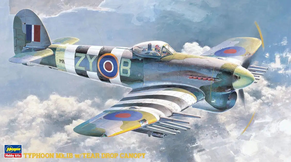 HASEGAWA 1/48 Typhoon Mk.Ib Tear Drop Canopy Plastic Model- Japan Figure Store - #1 Bring To You The Best Japanese Goods
