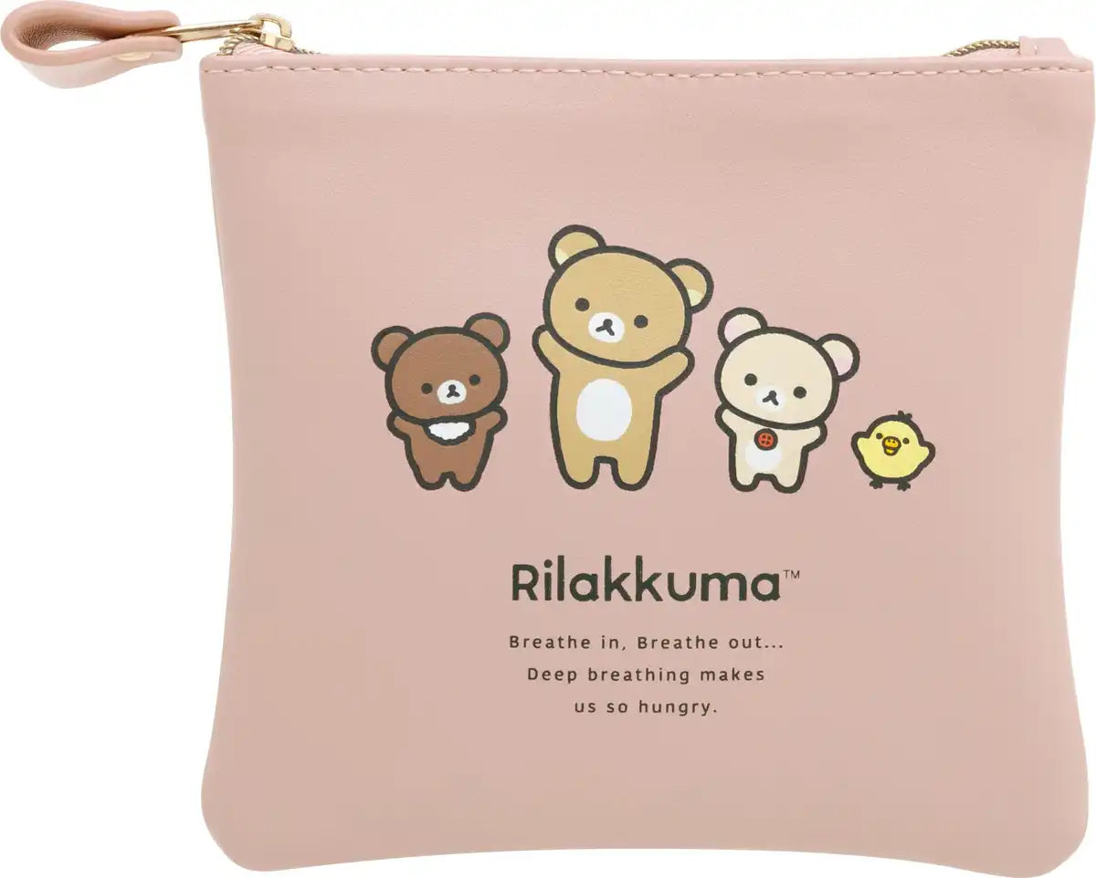 San-X Rilakkuma Basic Vol.2 Flat Pouch - New Collection CA40401- Japan Figure Store - #1 Bring To You The Best Japanese Goods