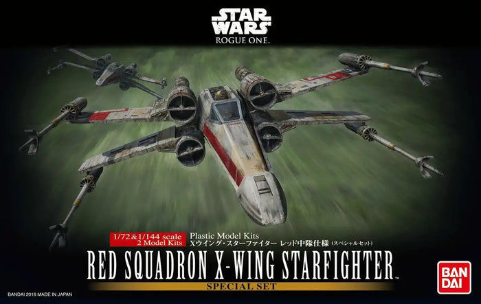Star Wars Rogue One 1/72 Red Squadron X-wing Starfighter Bandai - Japan Figure