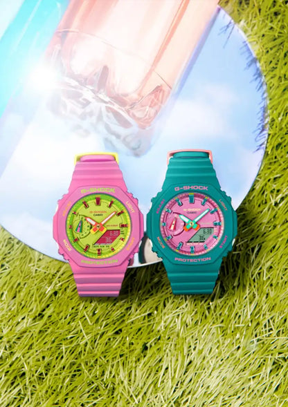 Casio G-Shock Mid-Size Women's Watch GMA-S2100BS-3AJF Green - Domestic Genuine Model- Japan Figure Store - #1 Bring To You The Best Japanese Goods