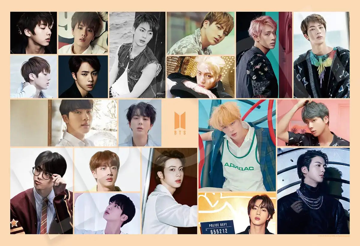 Epoch 300 Piece Jigsaw Puzzle BTS Jin Photo 26x38cm with Glue and Spatula