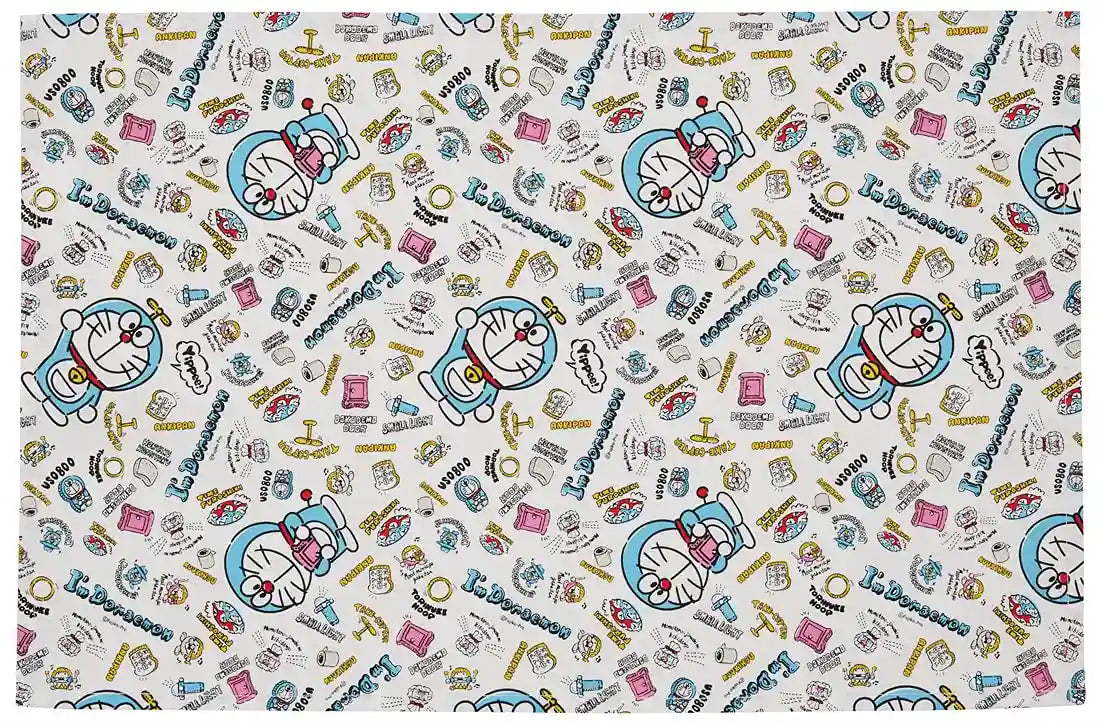 Skater Large 60x40cm Doraemon Plush Toy Placemat with Name Tag - Sanrio LTM1-A- Japan Figure Store - #1 Bring To You The Best Japanese Goods