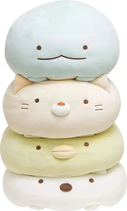 San-X Sumikko Gurashi Super Mochi Daifuku Plush Toy Cat Japanese Cute Stuffed Animals- Japan Figure Store - #1 Bring To You The Best Japanese Goods