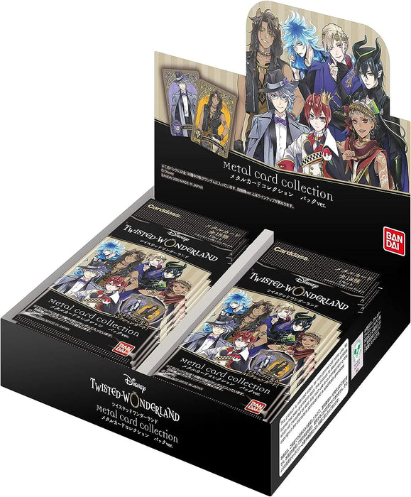 Bandai Disney Twisted Wonderland Metal Card Collection Pack Ver. Box