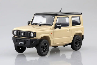 Aoshima Rakupla Snap Car 03-Ci JB64 Jimny 2018 Ivory Metallic Model Kit- Japan Figure Store - #1 Bring To You The Best Japanese Goods
