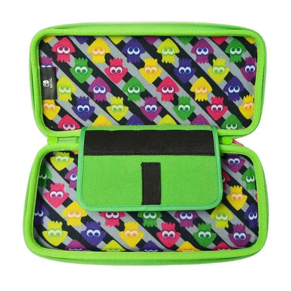 Hori Nsw-051 Hard Pouch Splatoon 2 Ink X Squid For Nintendo Switch- Japan Figure Store - #1 Bring To You The Best Japanese Goods