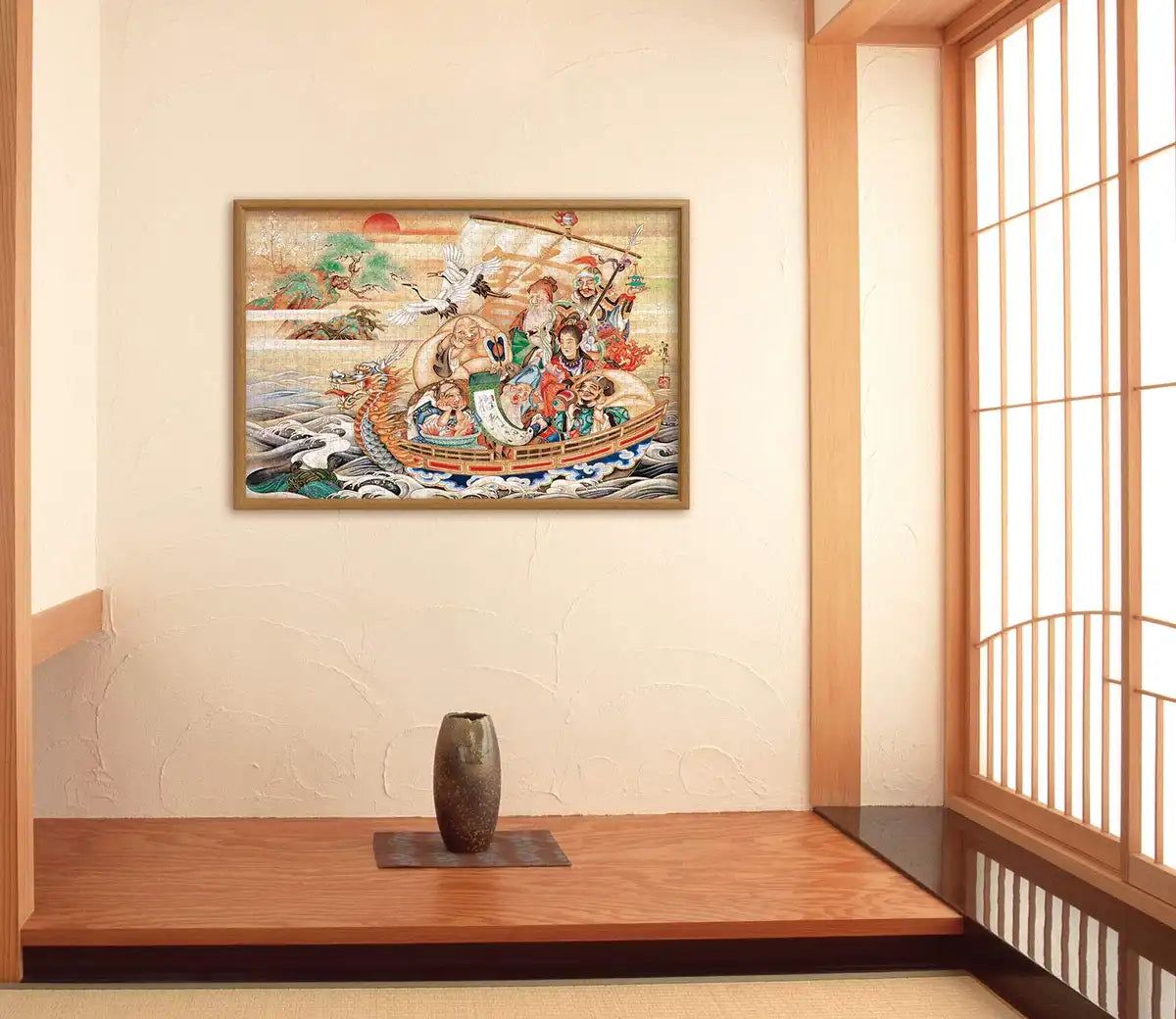 APPLEONE Jigsaw Puzzle 1000-814 Japanese Art Hakuga Takeuchi Seven Lucky Gods 1000 Pieces- Japan Figure Store - #1 Bring To You The Best Japanese Goods