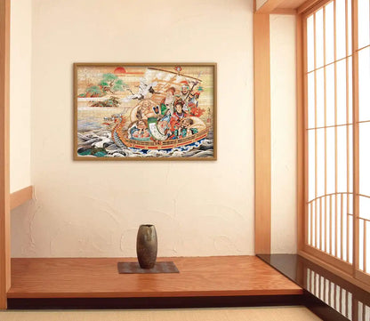 APPLEONE Jigsaw Puzzle 1000-814 Japanese Art Hakuga Takeuchi Seven Lucky Gods 1000 Pieces- Japan Figure Store - #1 Bring To You The Best Japanese Goods