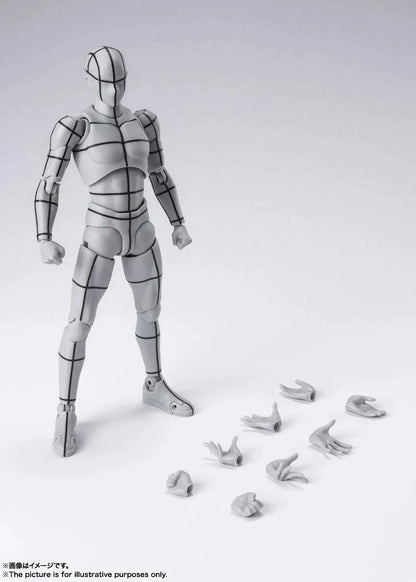 Shfiguarts Body-Kun -Wire Frame- (Gray Color Ver.) Approximately 150Mm Pvc Abs Pre-Painted Movable Figure- Japan Figure Store - #1 Bring To You The Best Japanese Goods