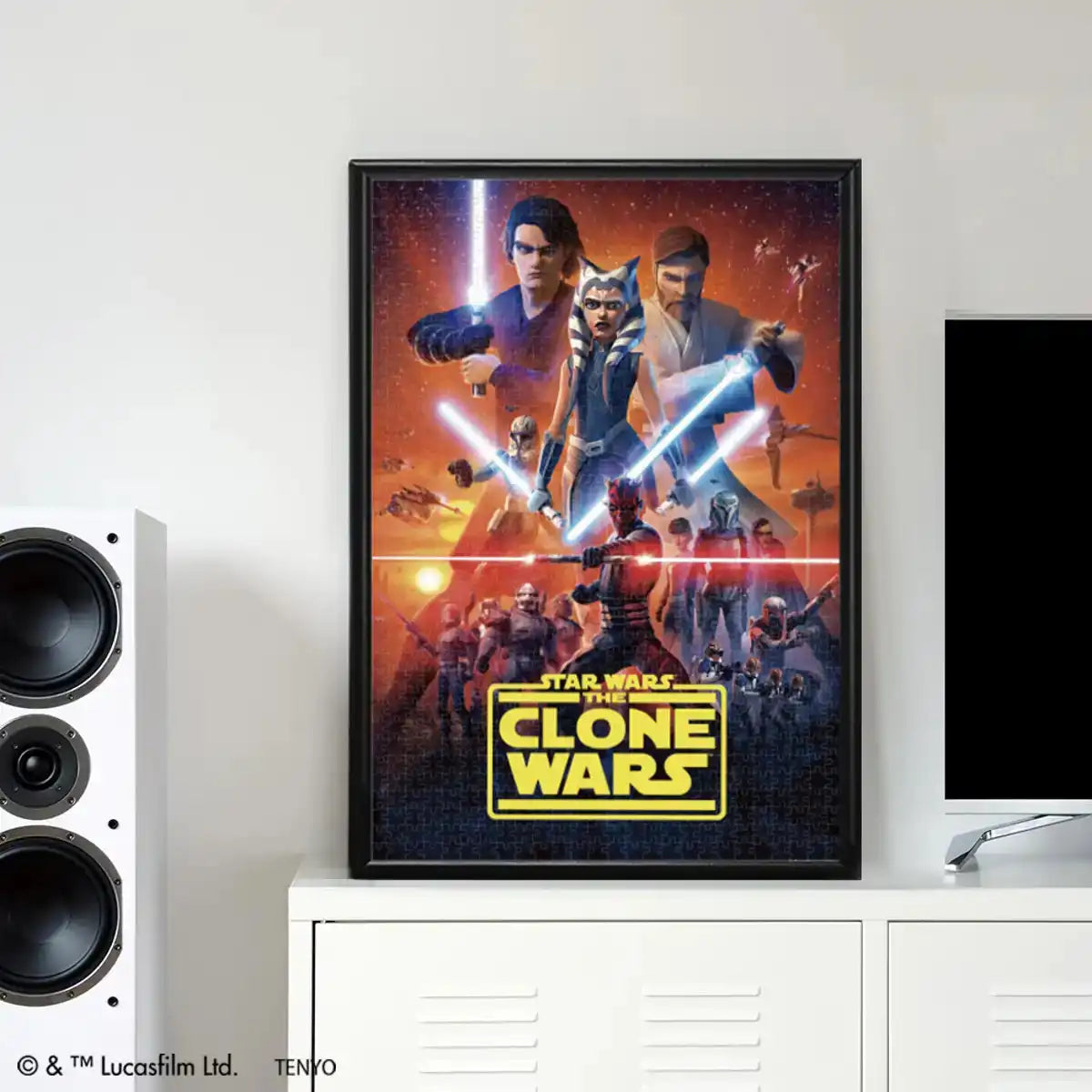 Tenyo 1000-Piece Jigsaw Puzzle Star Wars The Clone Wars Made in Japan 51x73.5Cm