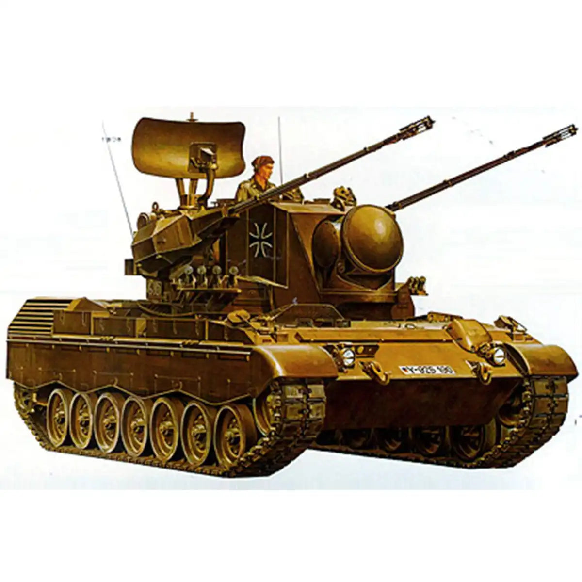 Tamiya 1/35 West German Army Gepard Anti-Aircraft Tank Plastic Model 35099- Japan Figure Store - #1 Bring To You The Best Japanese Goods